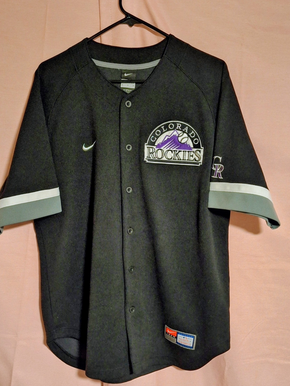 Nike Colorado Rockies Black Alternate Replica Jersey
